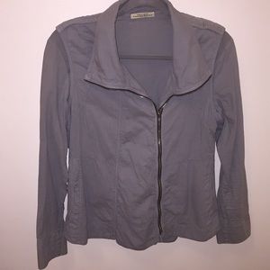 Light Grey Prairie Underground Asymmetrical Jacket